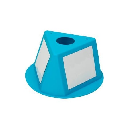 Cee-Jay Research & Sales Inventory Control Cone W/ Dry Erase Decals, Turquoise 056CTURQUOISE